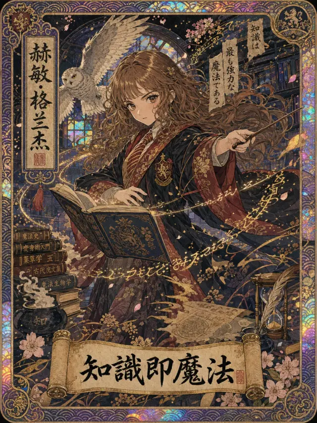 用赫敏·格兰杰验证模板对真人影视角色主题的迁移能力