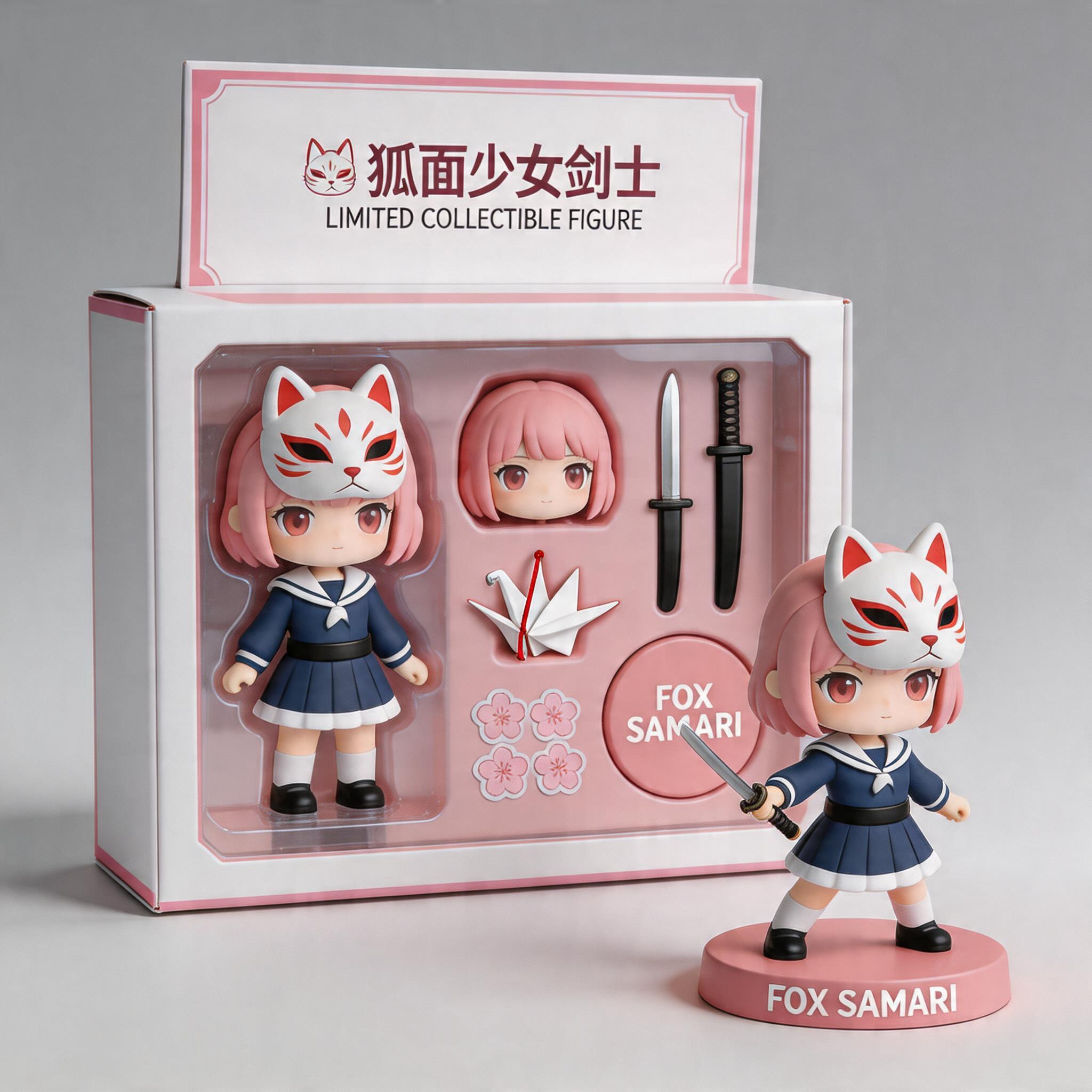 人物收藏玩具盒