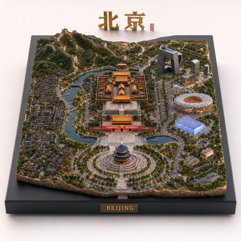 等距微缩城市沙盘/浮岛