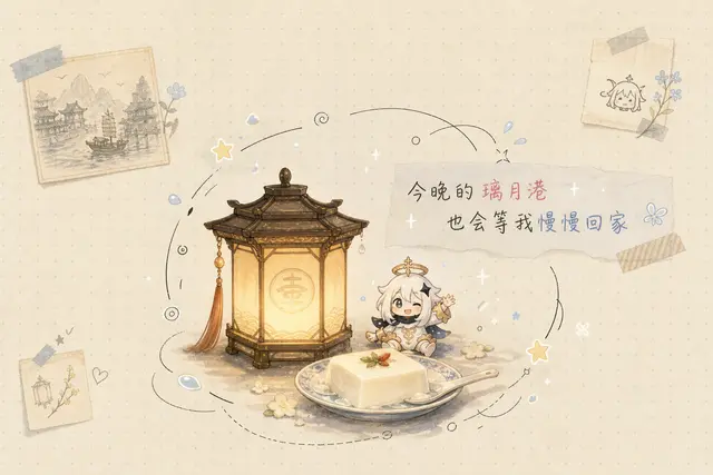 原神璃月迁移例，验证霄灯、杏仁豆腐和迷你派蒙能否进入情绪壁纸系统。