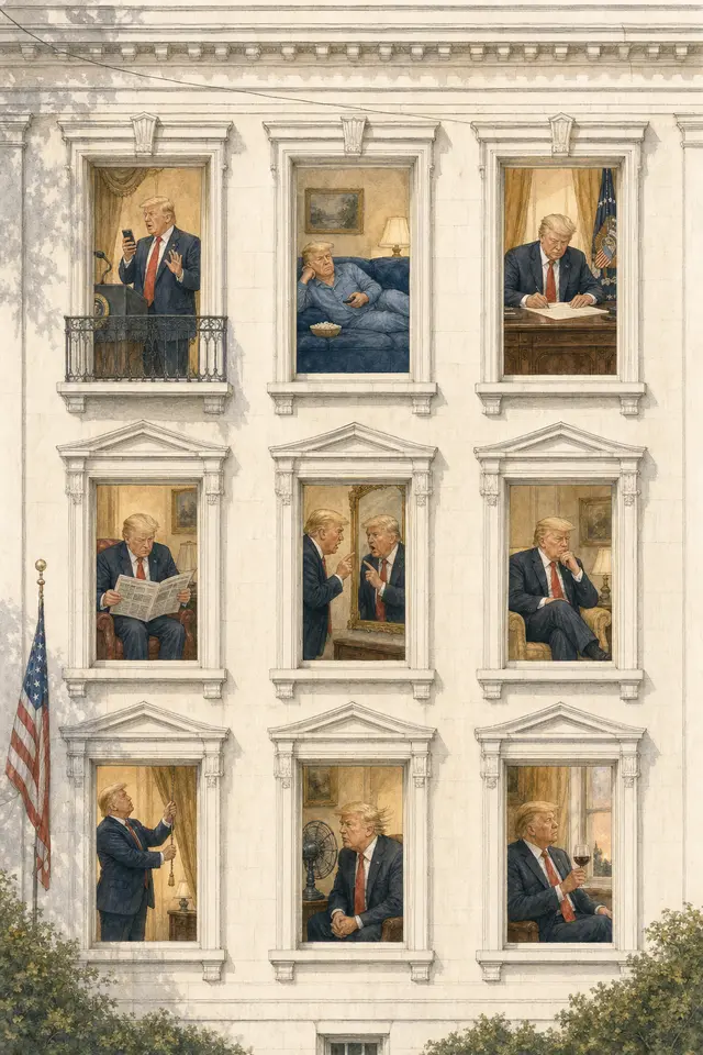 Nine-Window Narrative Illustration